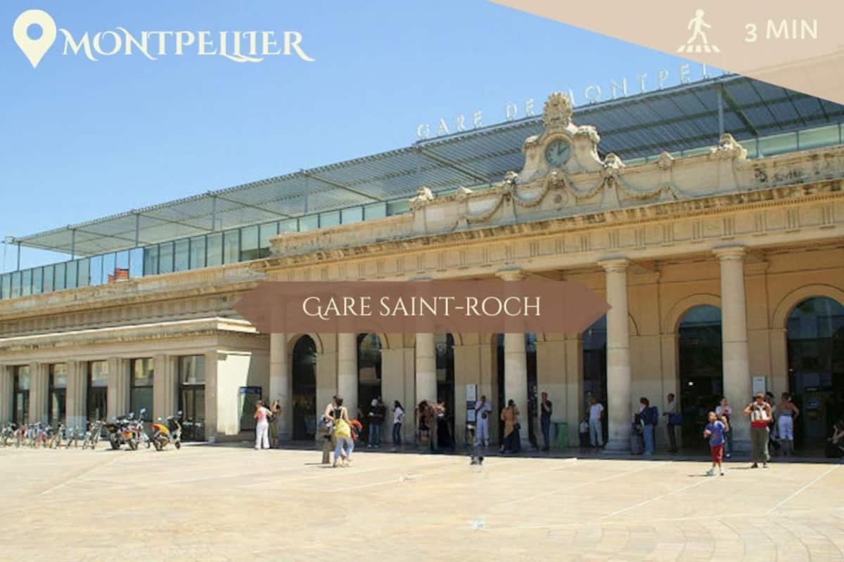 063 - Studio Didion, Centre Gare St Roch, Clim, Balcon,4Pers Montpellier Dış mekan fotoğraf